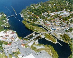 An aerial view of Lock 34 in Fenelon Falls, the site of Lock Jam and a National Historic Site (photo: Parks Canada) An aerial view of Lock 34 in Fenelon Falls, the site of Lock Jam and a National Historic Site (photo: Parks Canada)