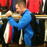 "When you're running outside, a nylon jacket with extra panels in the front, lighter weight and material in the back, will help you stay warm and dry." "When you're running outside, a nylon jacket with extra panels in the front, lighter weight and material in the back, will help you stay warm and dry."