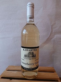 Gooseberry Grin is a light and pleasant combination of gooseberry, plum, apple, rhubarb, and peach wines (photo: Kawartha Country Wines) Gooseberry Grin is a light and pleasant combination of gooseberry, plum, apple, rhubarb, and peach wines (photo: Kawartha Country Wines)