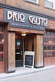 Brio Gusto is a boutique restaurant on Charlotte St. in Peterborough, open for lunch and dinner seven days a week (photo: Tammy Simon) Brio Gusto is a boutique restaurant on Charlotte St. in Peterborough, open for lunch and dinner seven days a week (photo: Tammy Simon)