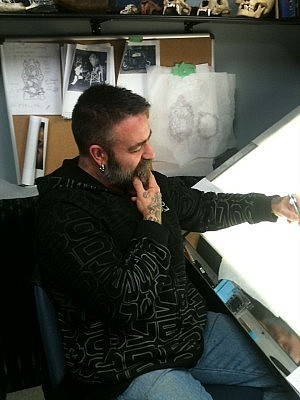Mike employs only accredited tattoo artists and has a client list that’s booked almost five months in advance Mike employs only accredited tattoo artists and has a client list that’s booked almost five months in advance