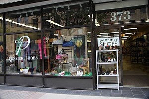 Pensieri Shoes is located at 373 George Street North in downtown Peterborough Pensieri Shoes is located at 373 George Street North in downtown Peterborough