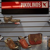 A newcomer to Pensieri, Pikolinos has funky boho looks in leather cork and word textures A newcomer to Pensieri, Pikolinos has funky boho looks in leather cork and word textures