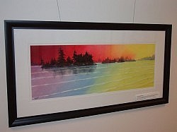 An interesting intersection of inspirations by Emil Varga: sunset on Stoney Lake and the vibrant colours of a rock n' roll show An interesting intersection of inspirations by Emil Varga: sunset on Stoney Lake and the vibrant colours of a rock n' roll show