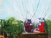 little red is taken aback by the big bad wolf's insistence that everything belongs to him (photo: Artspace) little red is taken aback by the big bad wolf's insistence that everything belongs to him (photo: Artspace)