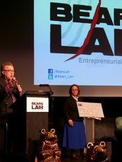Janet won the top prize at the 2013 Bear's Lair entrepreneur competition (photo: Workforce Development Board)