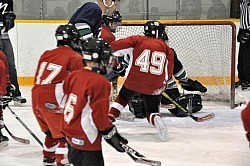 The Peterborough Huskies played their first home game against the Newmarket Nighthawks