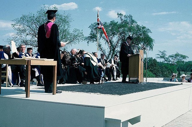 Trent University's first convocation in 1967