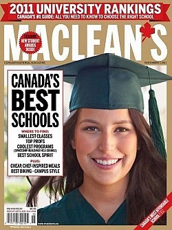 Maclean's 2011 University Rankings 011 University Rankings report puts Trent at number one overall in Ontario (photo: Maclean's)