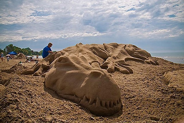 A sand sculpture from the Cobourg Sandcastle Festival (photo: Cobourg Tourism)