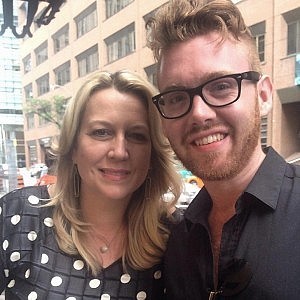 Elliott had a chance to speak with author Cheryl Strayed after the screening of "Wild" at the Toronto Film Festival (photo: Elliott Burton)