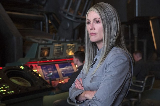 Julianne Moore is fabulous as District 13 President Alma Coin