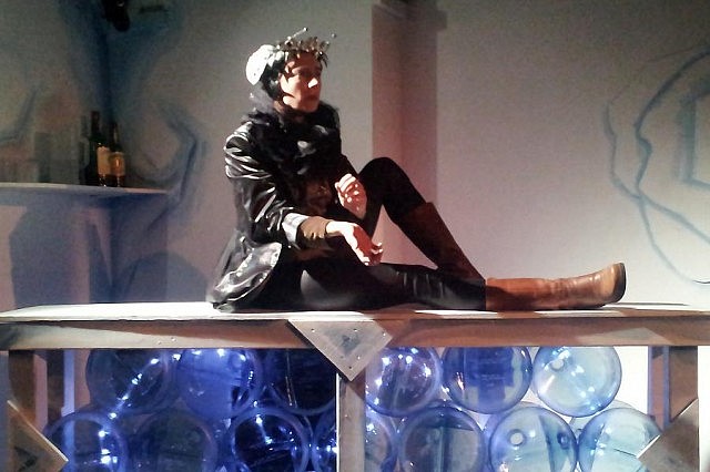 Kate Story, who wrote the adaptation and designed the costumes, also performs as The Prince (photo: Sam Tweedle)