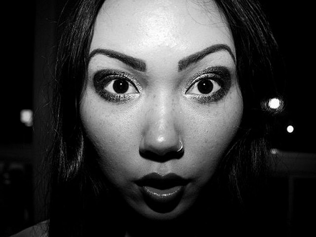 This woman seems rather more composed than most of her fellow 'deers' (photo: Eric McKibbon)