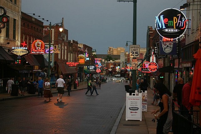 One of the most iconic streets in America, Beale Street in Memphis is also a significant location in the history of the blues 