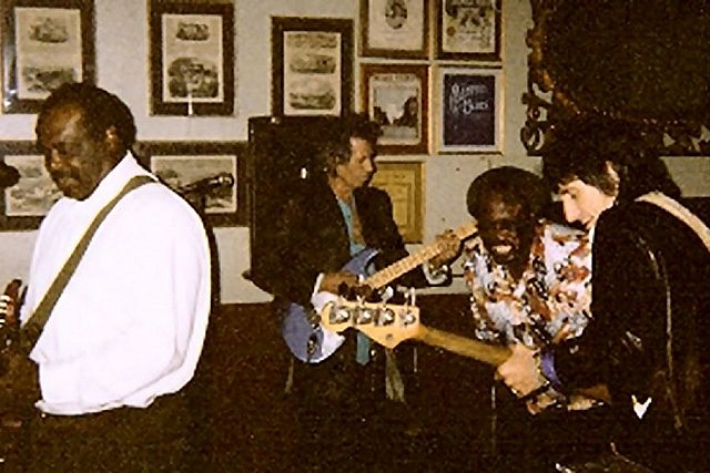 Keith Richards and Ron Wood of The Rolling Stones jammed with the Daddy Mack Blues Band in 1999. "We had a ball that night. "
