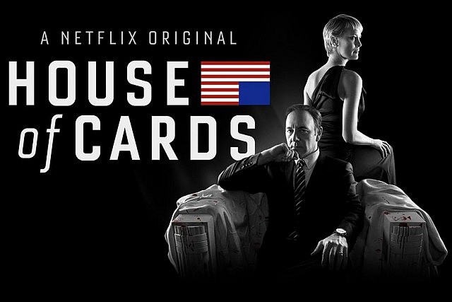 Netflix encourages binge-watching by releasing entire seasons of original high-quality content like "House of Cards" at once