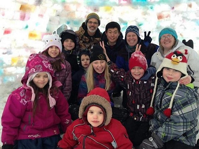 It's a family-sized igloo!