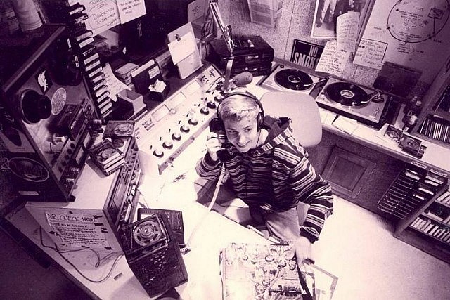 Similar to the young person featured in this archival photo, Gord started in radio when he was 15 years old in Lindsay