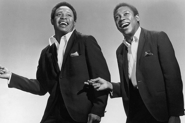 Sam & Dave, whose hits included "Hold On, I'm Comin'" and "Soul Man", recorded on the Stax/Volt label (photo: Stax Museum)
