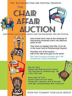 From the poster, to the possibilities given for entries, it's obvious that the "Chair Affair" intends to put the fun in fundraising 