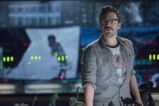 Fans have plenty of time to savour the self-aware references to the original film, such as technician Lowery (Jake Johnson) wearing a Jurassic Park t-shirt