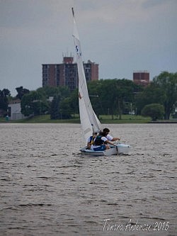The sailboat was stolen earlier this week from Rogers Cover in Peterborough