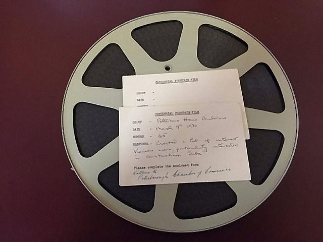 The Peterborough Chamber of Commerce recently discovered the 16-mm film in their offices (photo courtesy of Peterborough Chamber of Commerce)