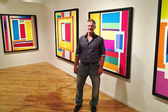 Along with two other artists, Bill Batten's work was featured in an August 2015 exhibit called "Abstract Concepts" at Coldstream Fine Art in Toronto (photo courtesy of Coldstream Fine Art)