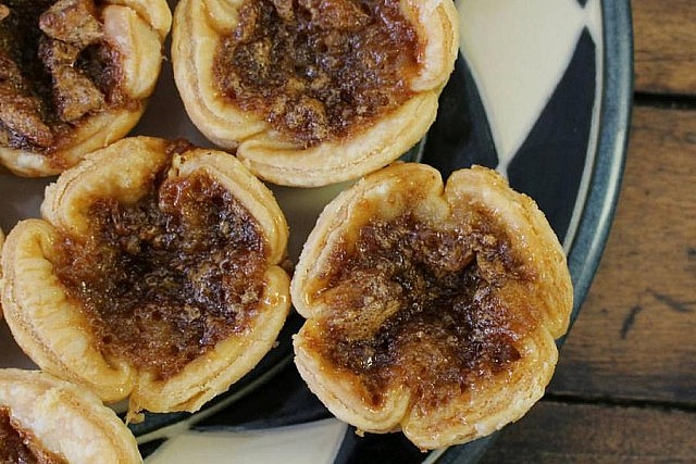 Butter tarts from Cara Mia Bakery in Warkworth, made with maple syrup and with a subtle orange flavour