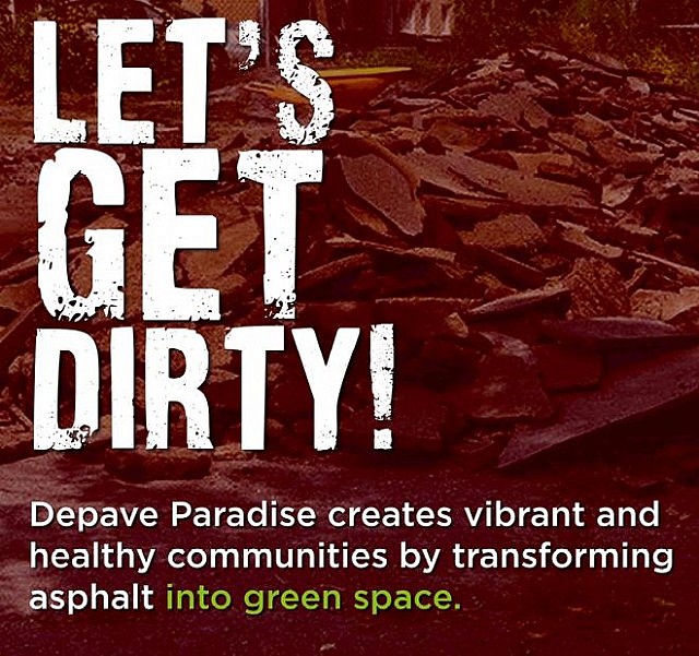 Get dirty by volunteering for Peterborough's latest Depave Paradise project on October 2 and 3. To sign up, contact GreenUP.