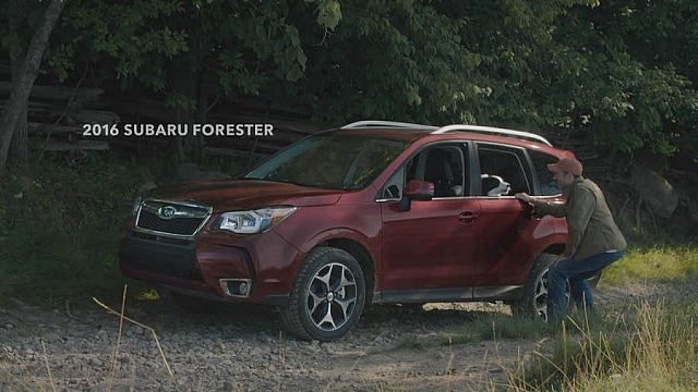 The commercial effectively compares the Subaru Forester to both a border collie's agility and close relationship with its owner