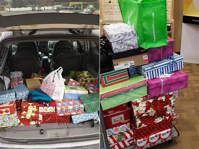 More gift donations to the Peterborough Shoebox Project (photo: Vanessa Dinesen)