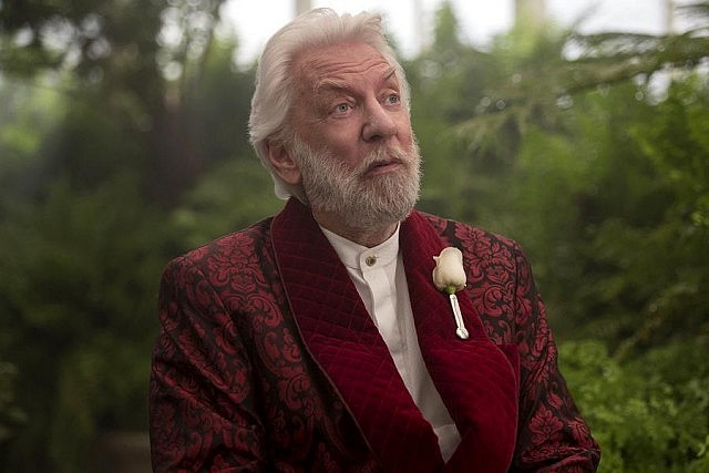 Donald Sutherland as President Snow