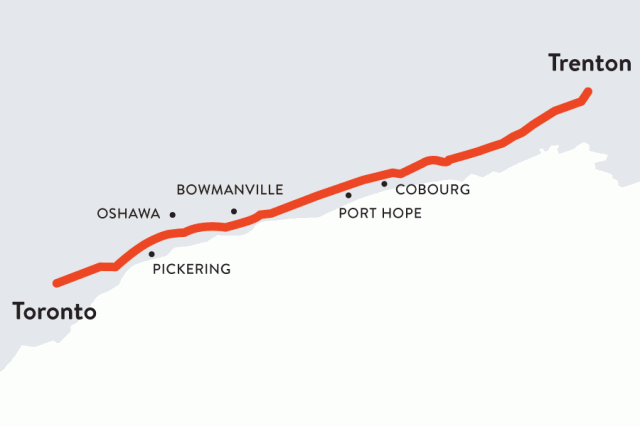 The Highway of Heroes begins at CFB Trenton and ends outside the Coroner's Office at Keele Street in Toronto