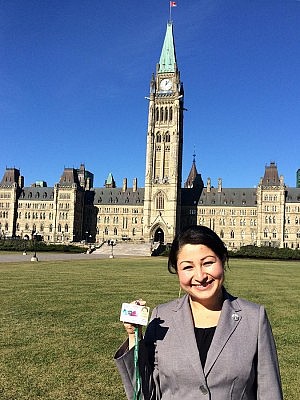 Maryam Monsef during her first day in Ottawa as MP for Peterborough-Kawartha