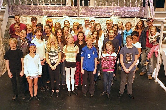 The cast and crew of "The Snow Queen"