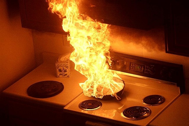 Careless cooking is the #1 cause of fire-related injuries in Ontario (photo: State Farm)