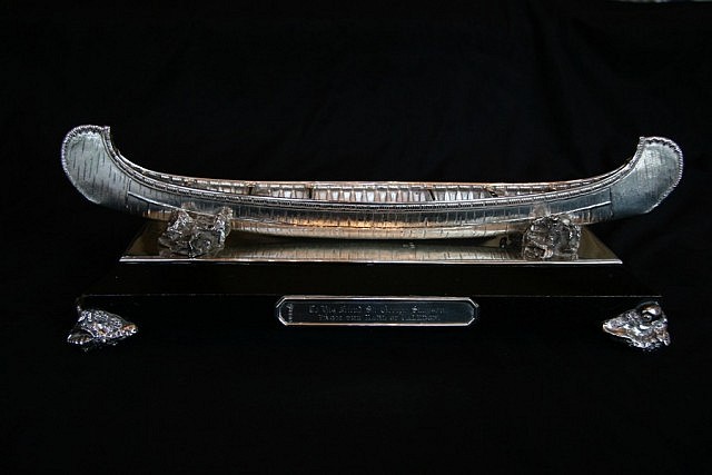 The Silver Canoe Dinners are named after one of the most popular exhibits at the museum: a 38-centimetre canoe made of pure silver from the 19th century (photo: Canadian Canoe Museum)