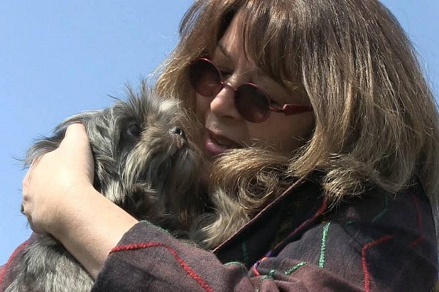 Mary Giuffre with Ruby, who she rescued after six years in a puppy mill. Ruby died two years after being rescued.