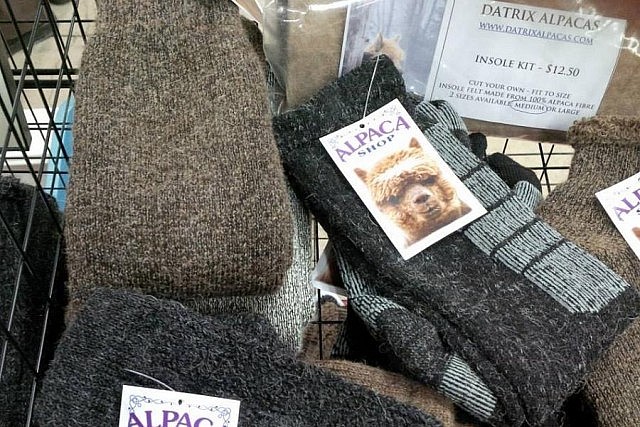 Extremely warm and soft, alpaca socks and insoles are the biggest sellers at The Alpaca Shop