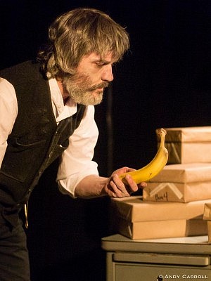 The play is not without comic relief: "You will never see anyone eat a banana quite like Ryan Kerr, and may never look at the strange fruit the same way again." (photo: Andy Carroll)